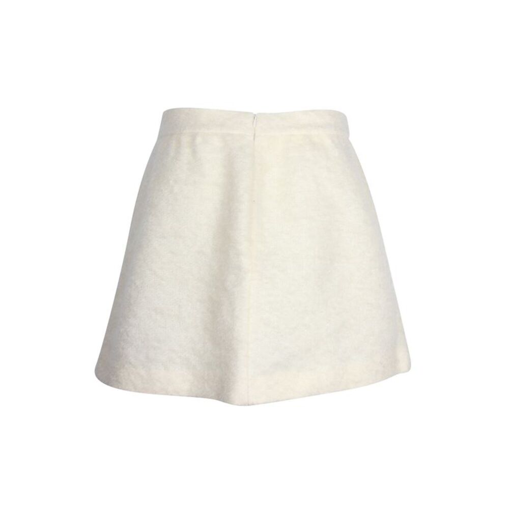 Red Valentino Bouclé Mini Skirt in Ecru Mohair